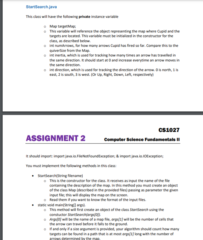 Can you please help me by coding this class using java? if