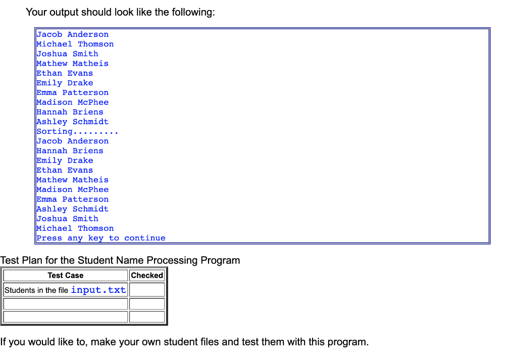 getKey () const { return lastname; } // Returns the key field
