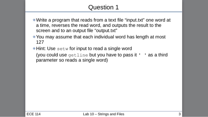 *Write a function called GetLength that takes in a zero- terminated string
