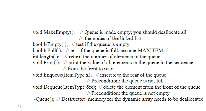 program with c++ and use link list instead of an array for