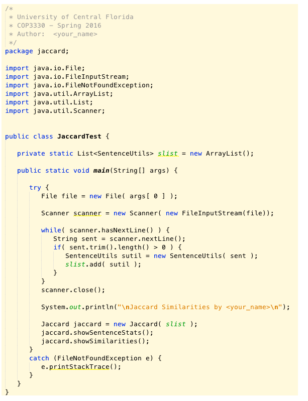 sentences are the most similar. You will do this by determining the