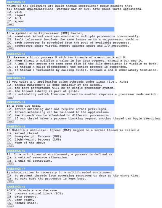 all correct answers. Some questions could have multiple correct answers Choose al