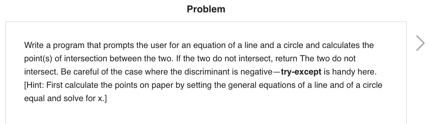 python programming Problem Write a program that prompts the user for an