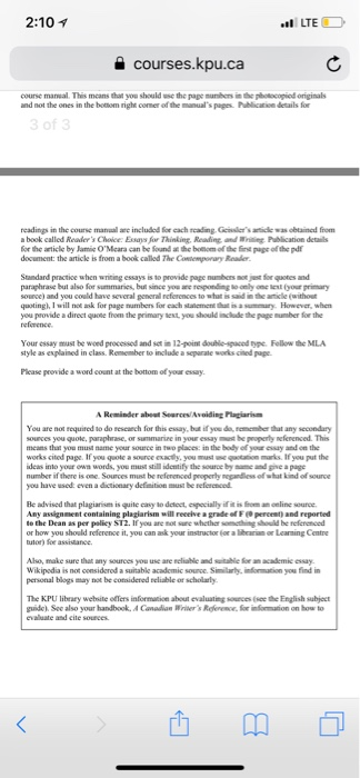 a typed submission. Details of how this assignment will be graded and