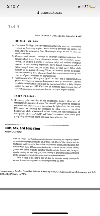 when it's due- appears on your course outline, Late assignments will receive