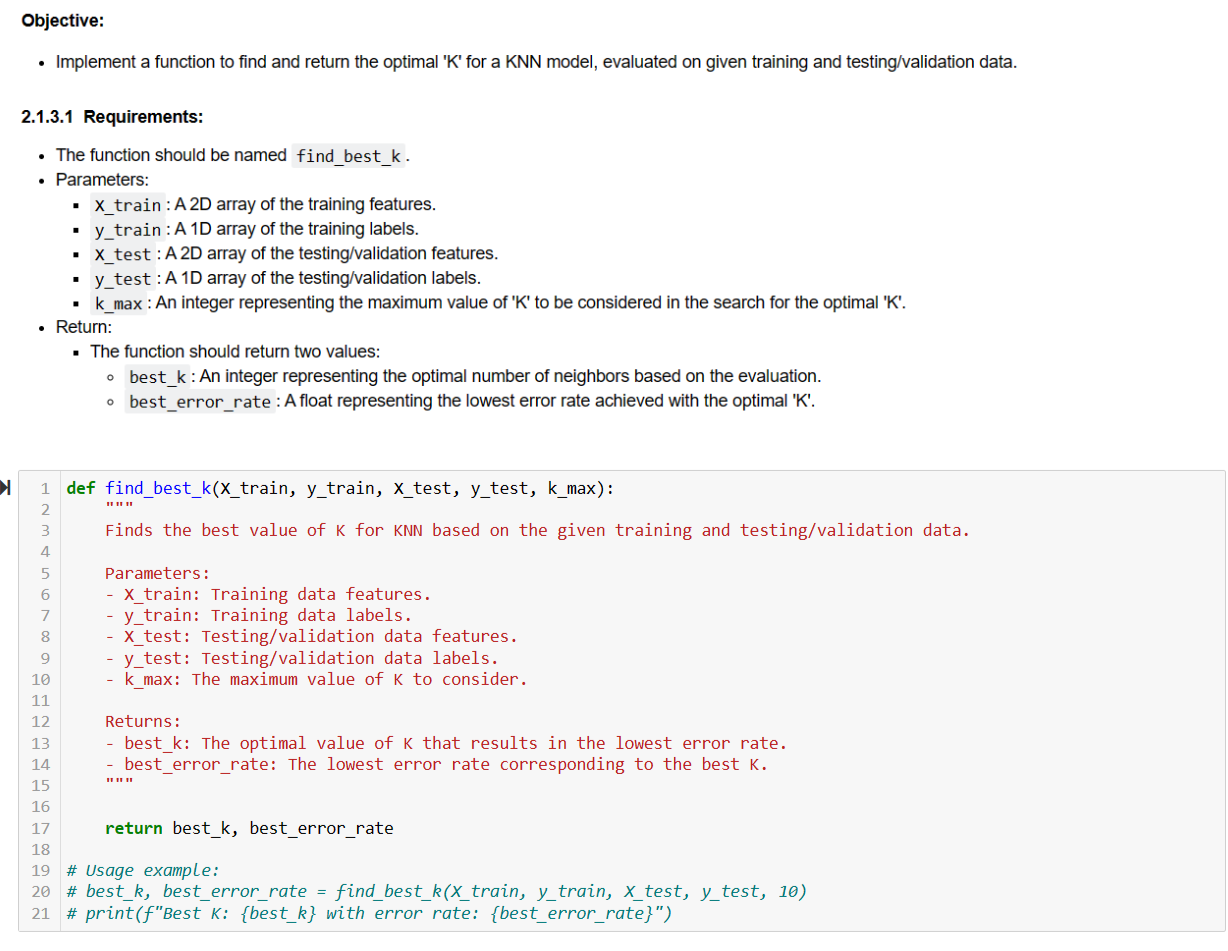  write a python code for these requirements, your code must match