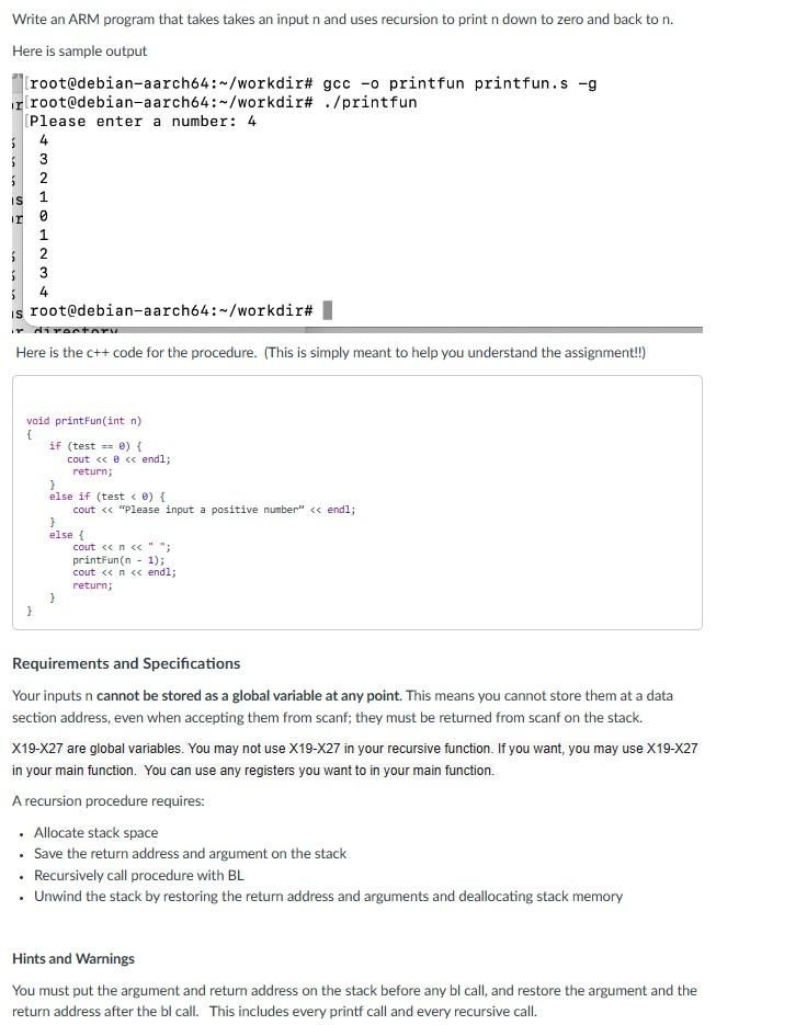  PLEASE SHOW A SCREENSHOT OF YOUR CODE WORKING. For example, Print(4)