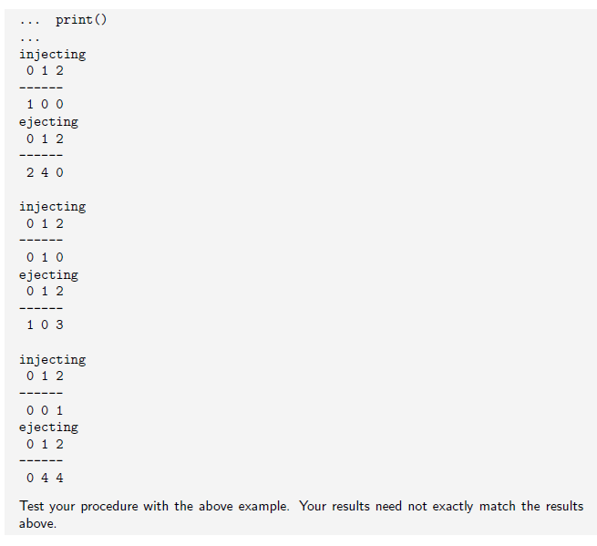 answer below the question. def morph(S, B): ''' Input: - S: a