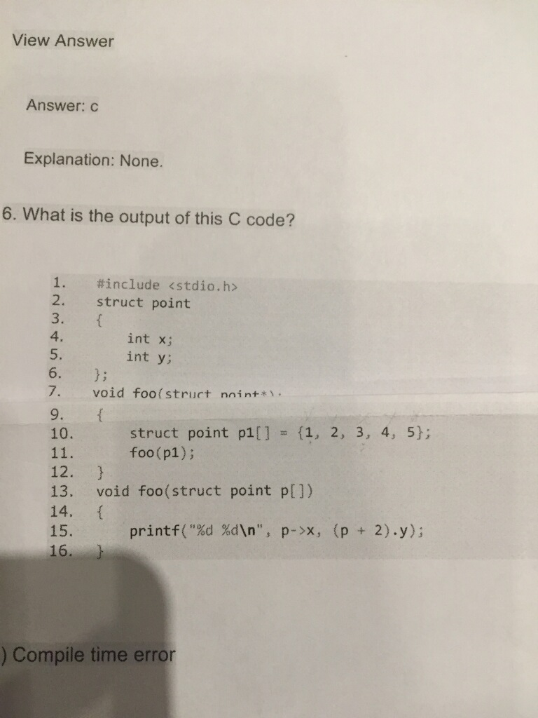  please explain the answer. thank you in advance View Answer Answer: