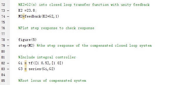 the overshoot and peak time specifications, and all systems should be designed
