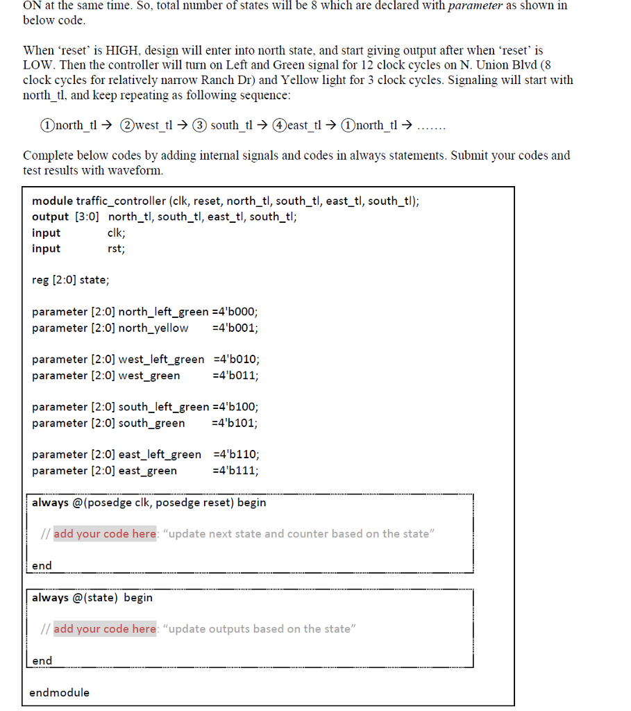 light controller (finite state machine) which will be used at the location@