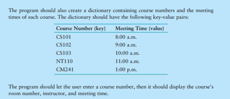 enter a course number in upper case, and then print out all