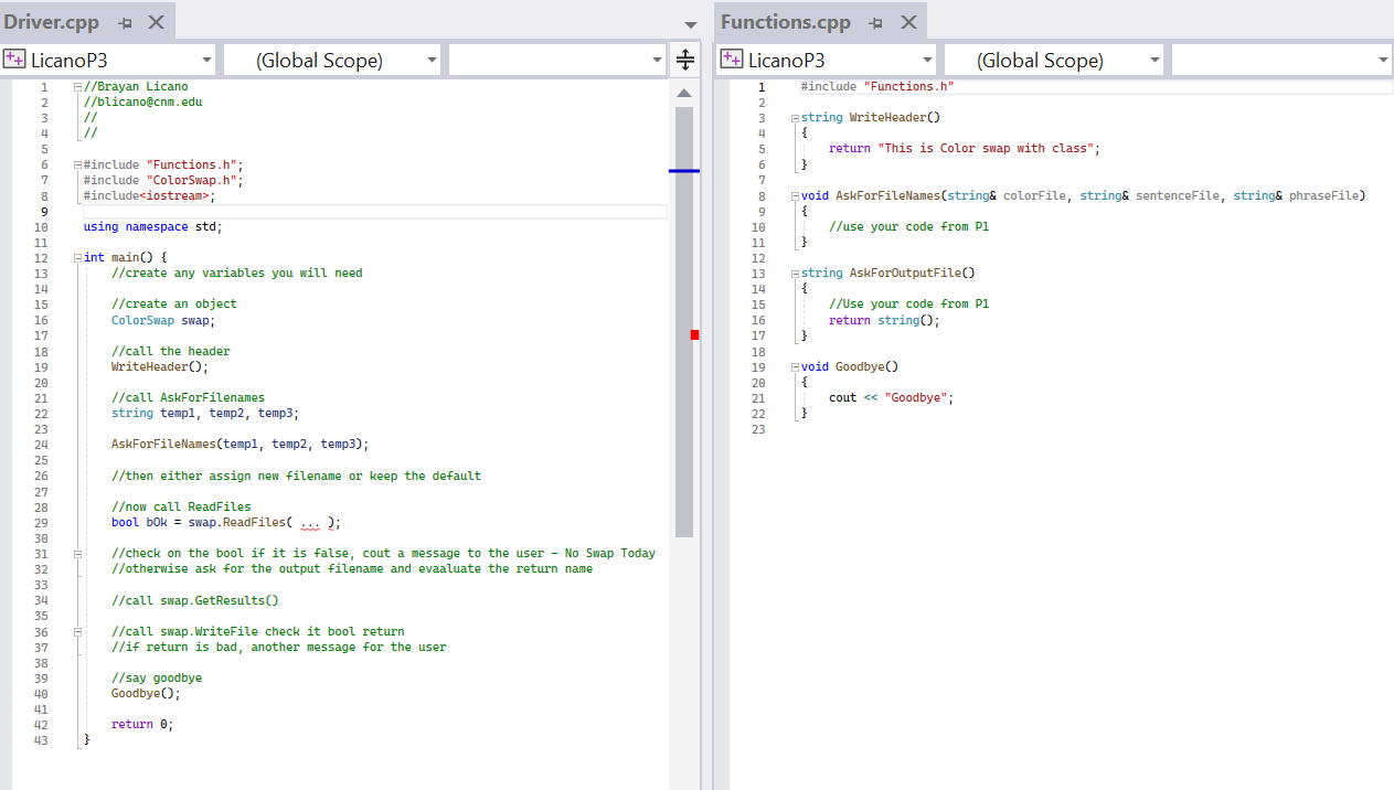  Read the instructions carefully and provide the code with it corresponding