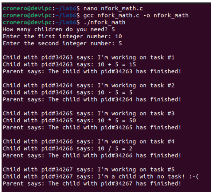  Create a function with the name childCode for the child process