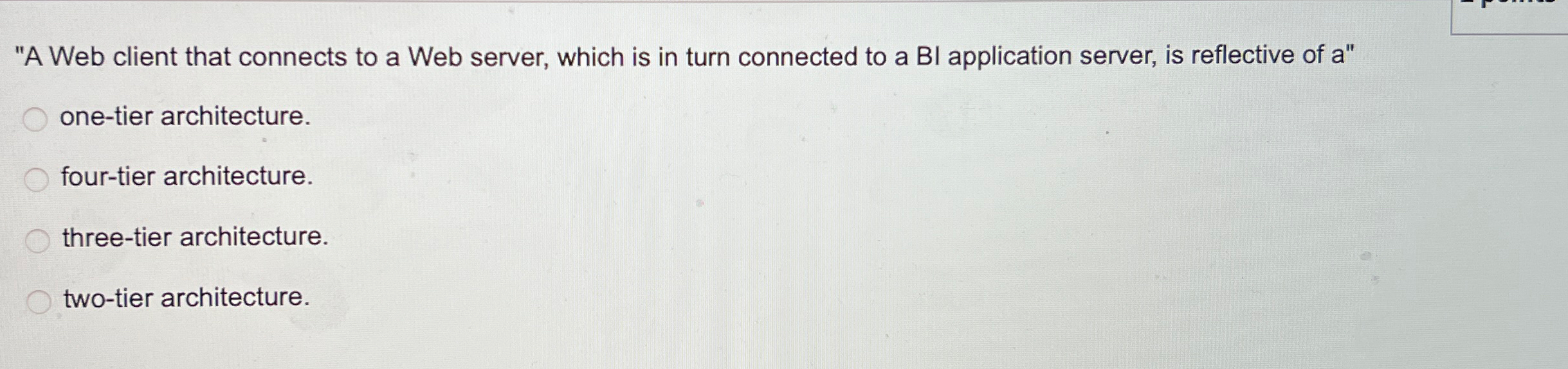 "A Web client that connects to a Web server, which is