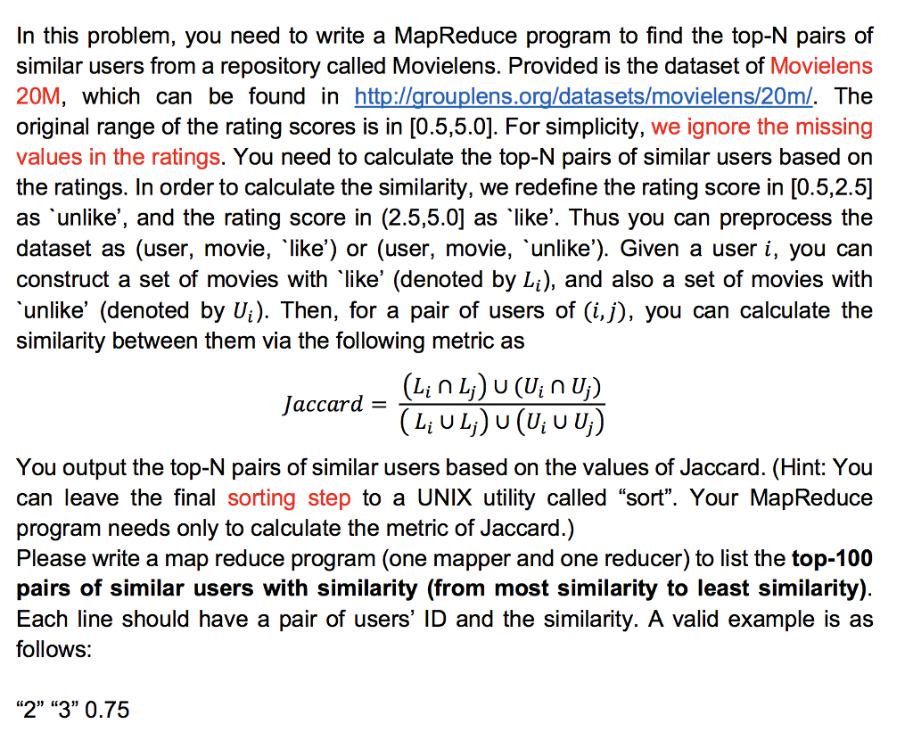 What should be the key and value for mapper's input? What should