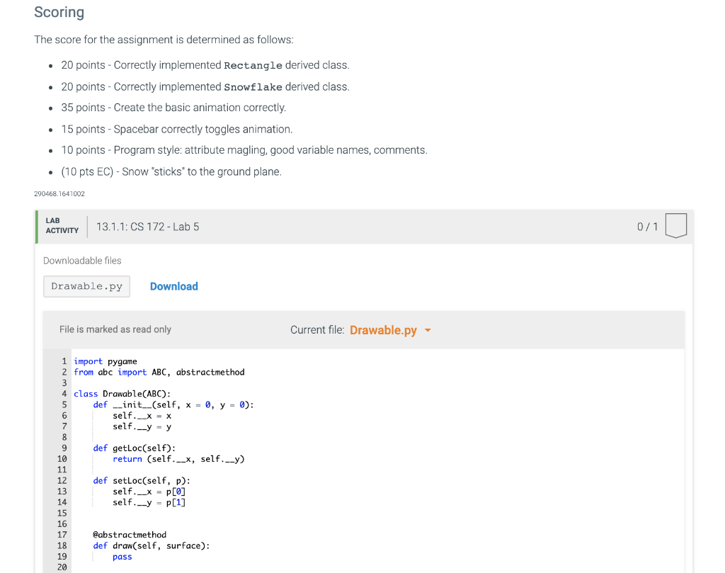 used object oriented programming concepts to make graphics applications more organized and