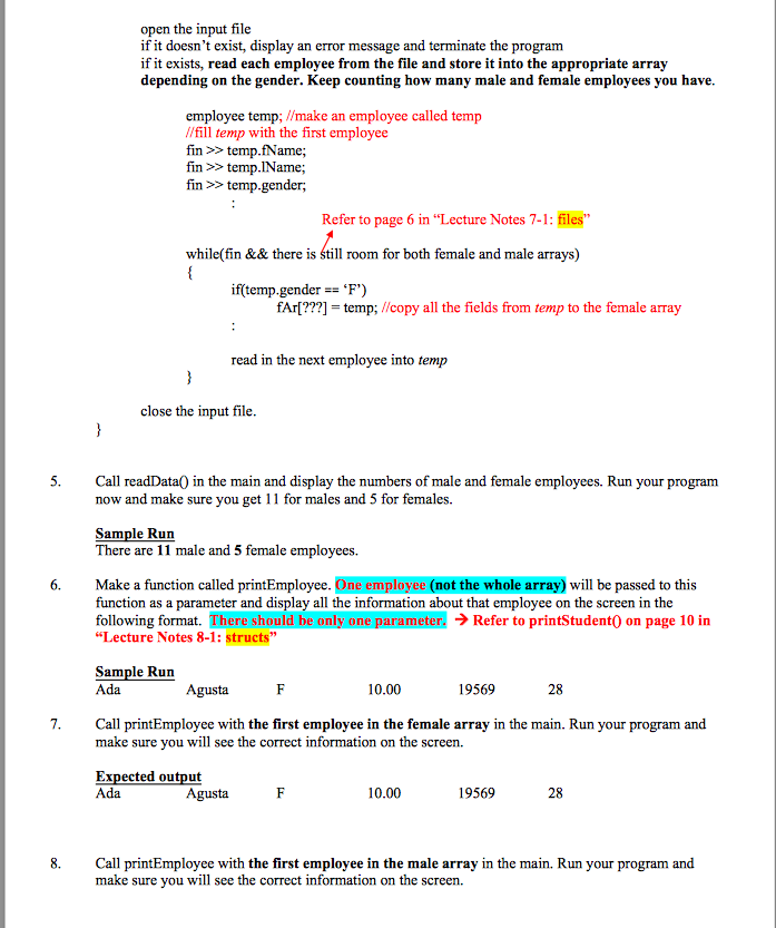 will do the following. 1. Download the input file, employees. dat, from