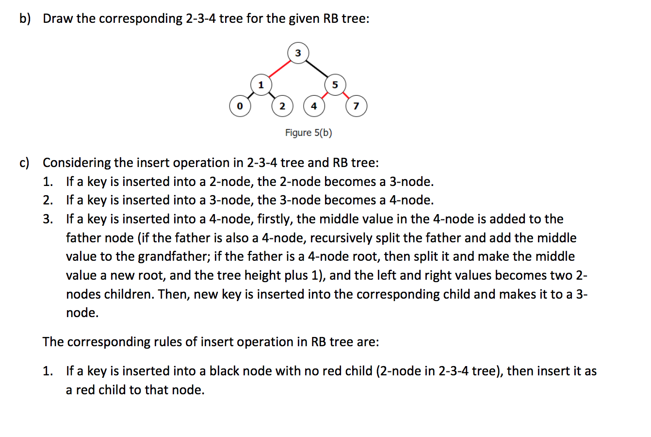 the general RB tree, which does not require red nodes to be