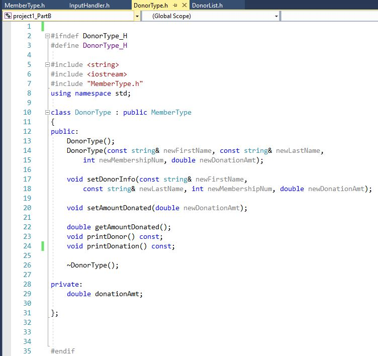 dynamic array of type DonorType object (this is similar to the DArray