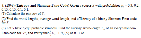  Coding and Information Theory. Please help! It would be greatly appreciated