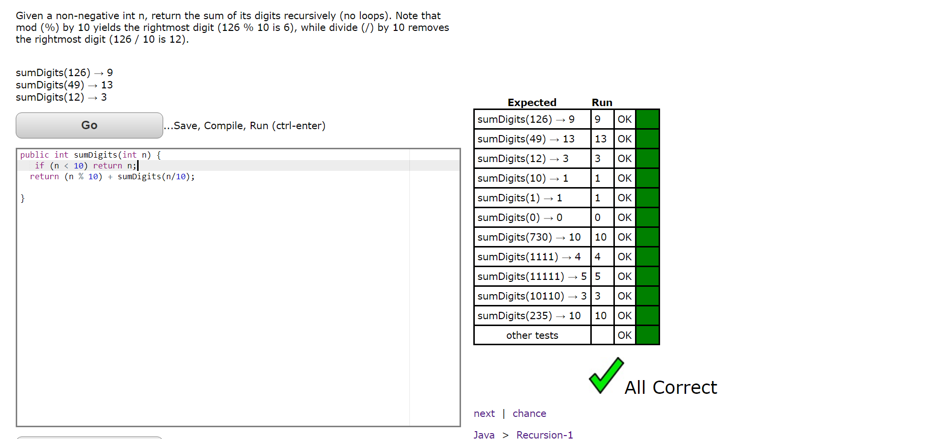 i dont understand this, how u get return (n % 10)