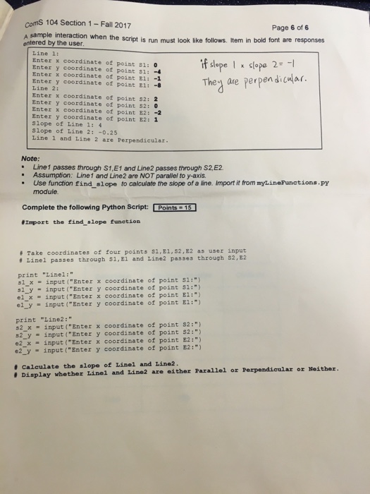 In Geometry, the equation of a straight line is given by Page
