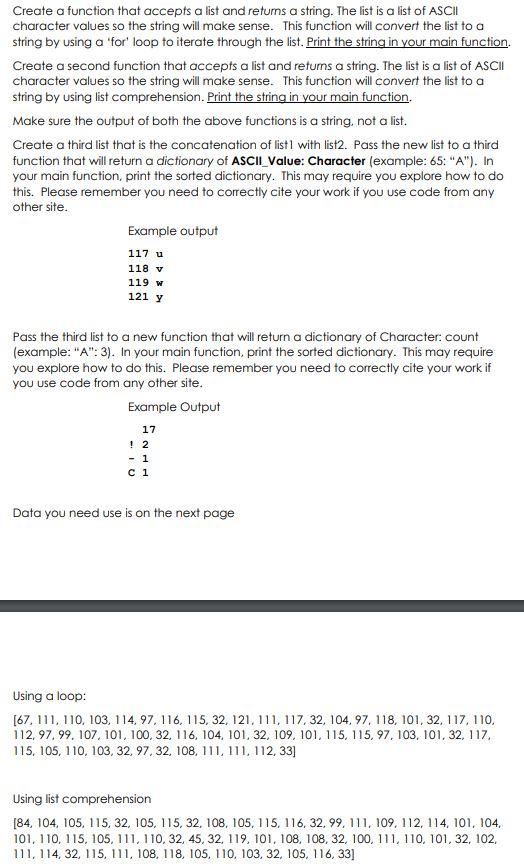  Create a function that accepts a list and returns a string.