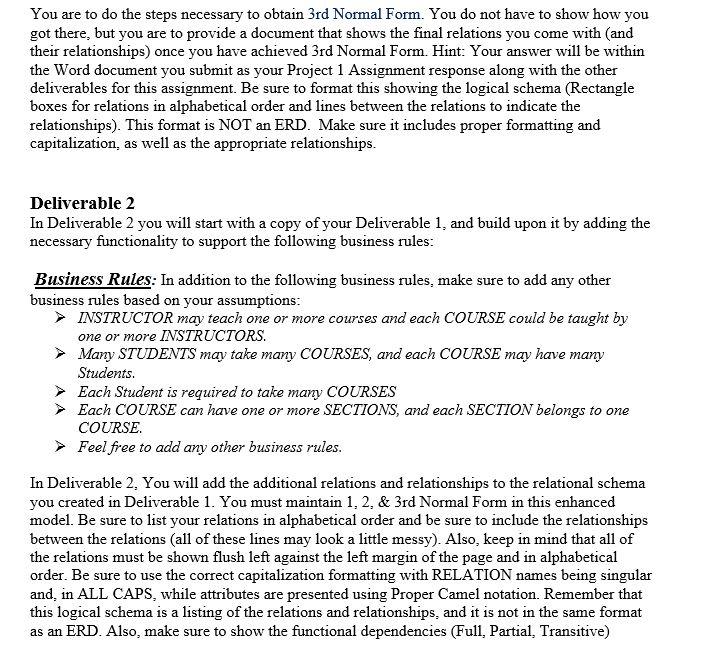 specifically on how to show the functional dependencies (Full, partial, and transitive).