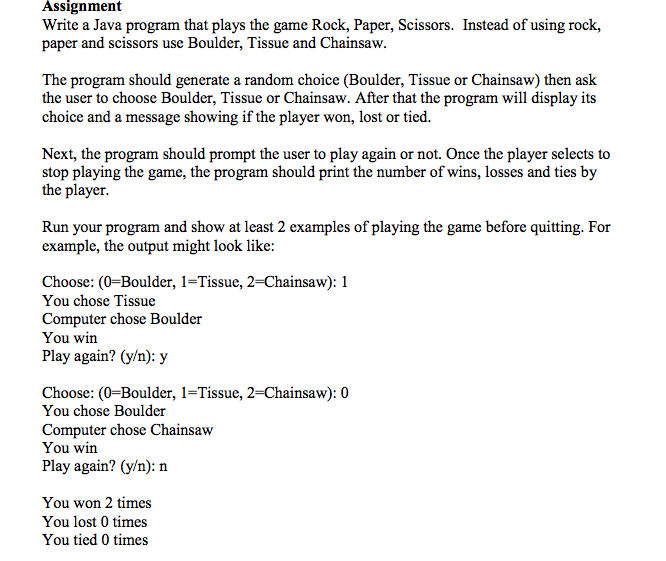 Hello! can someone please help me write this java program! Thank You!