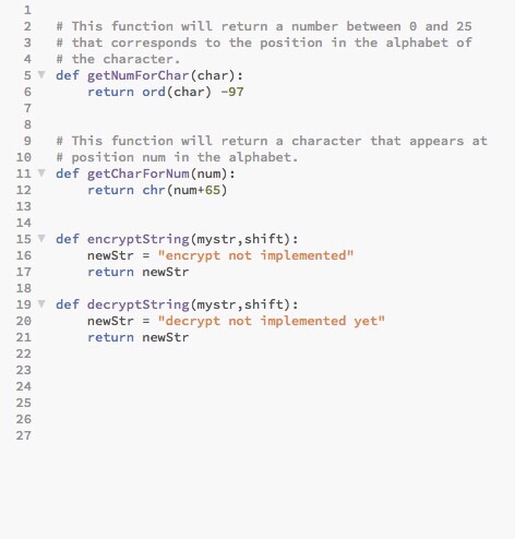 also called a Caesar cypher: https:ALen.wikipedia.org/wikiACaesar cipher For this question, you will