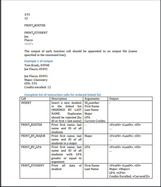 manage the list of enrolled students in a university. The data of