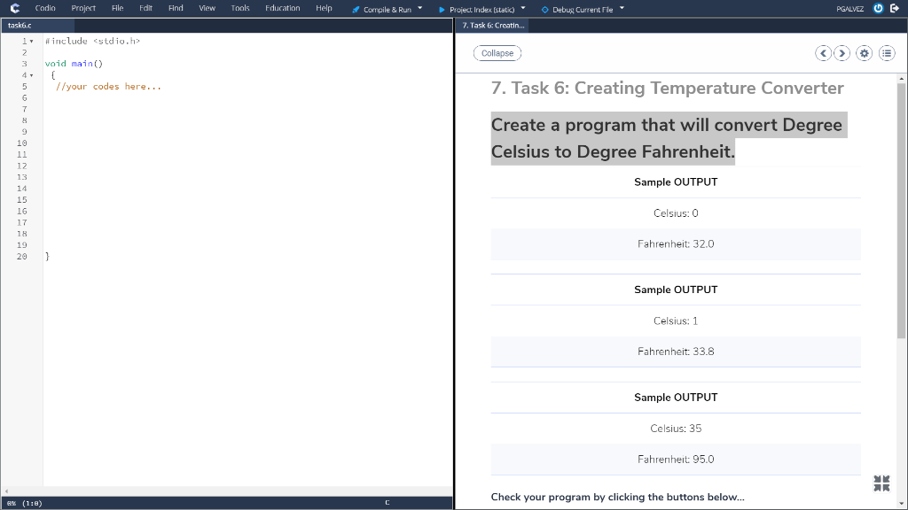  Find View Tools Education Help Compile & Run Debug Current File