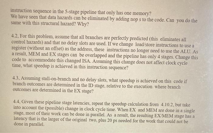 how resource hazards, control hazards, and Instruction Set Architecture (ISA) design can