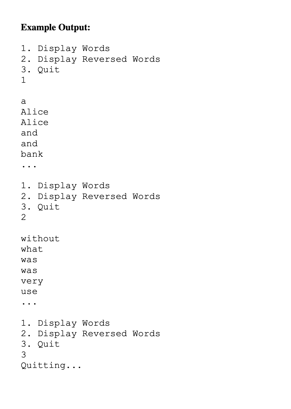 by her sister on the bank and of having nothing to do