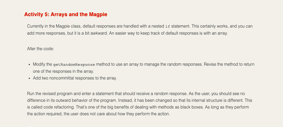 /** * A program to carry on conversations with a human user.