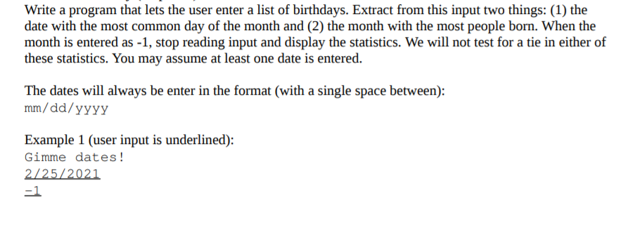  C++ Write a program that lets the user enter a list
