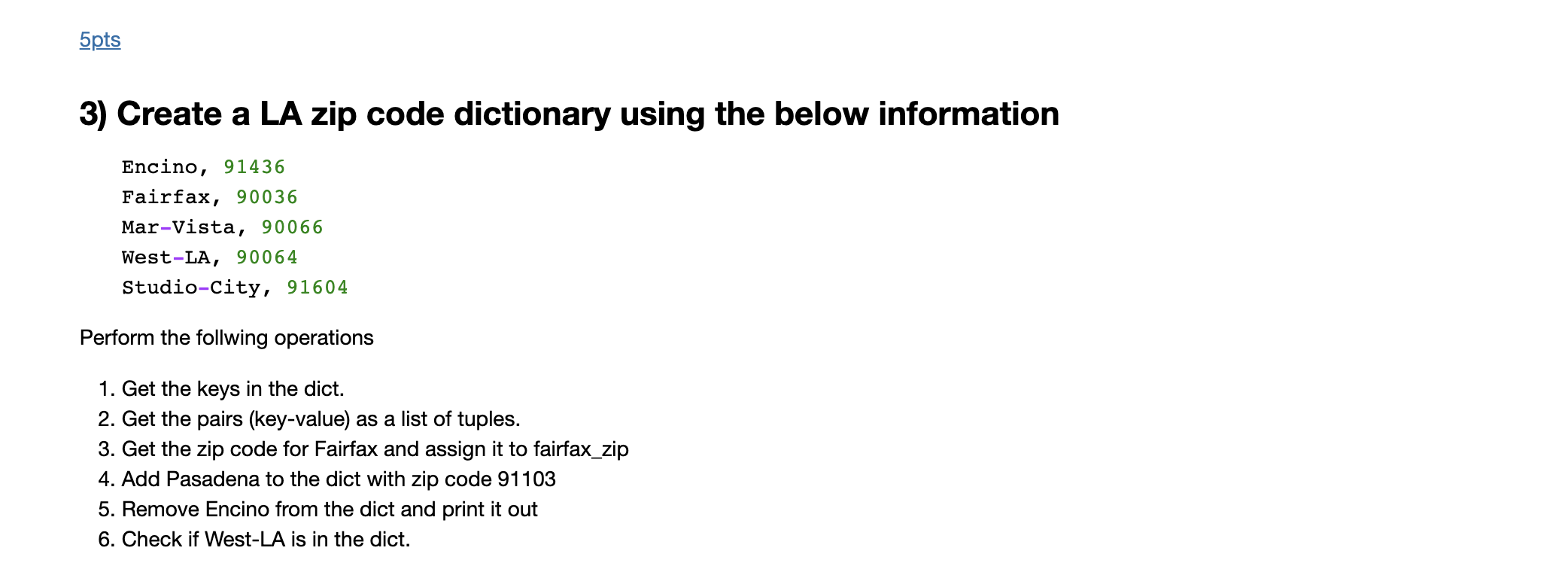 the values of "11" to "110" and do the following 1. Print