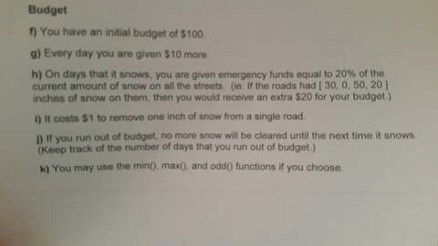 code: Answer: function k=how_much_new_snow() k= round(0 + (10).*rand(1,1)); end function k1=odd(val) if