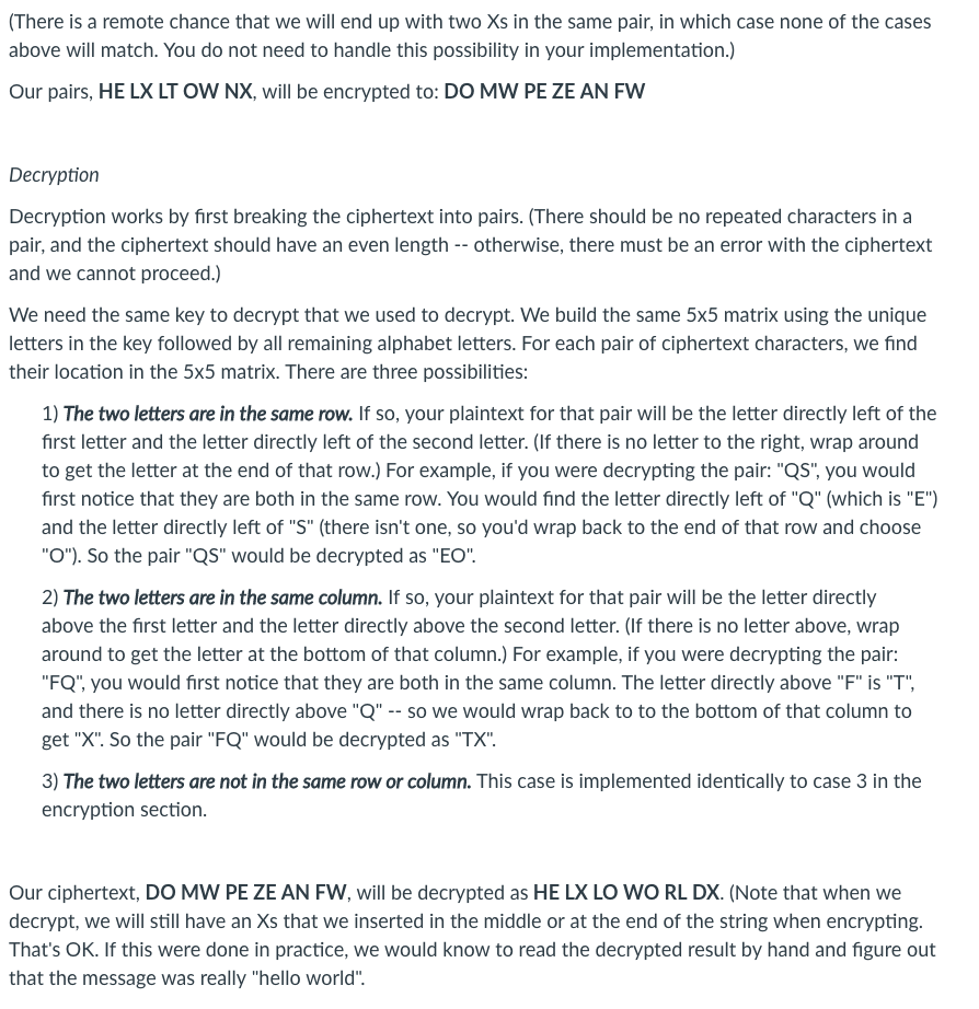 and ciphertext is the encrypted message. A cipher is an algorithm that