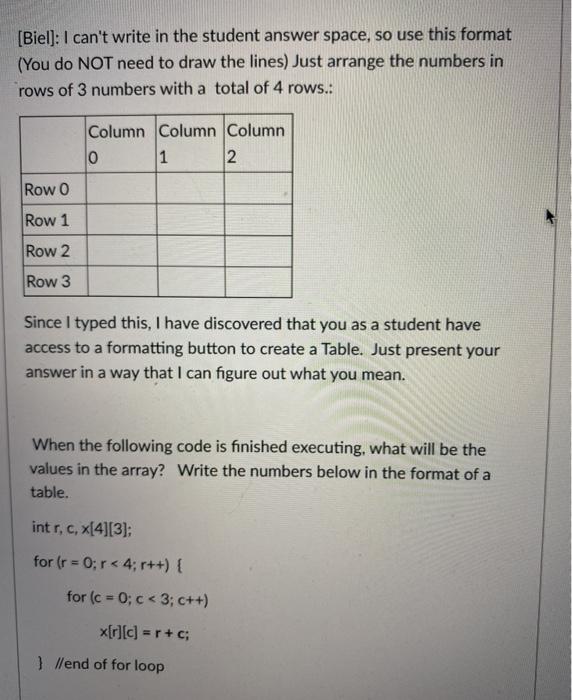  [Biel]: I can't write in the student answer space, so use