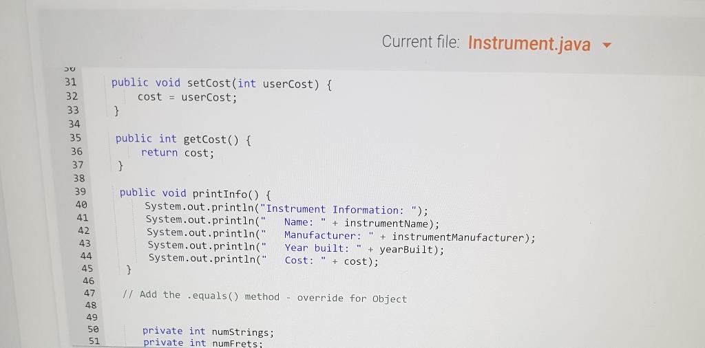 2015 Cost: 2500 Copy: Instrument Information: Namo getManufacturer Ol return instrument Manufacturer;