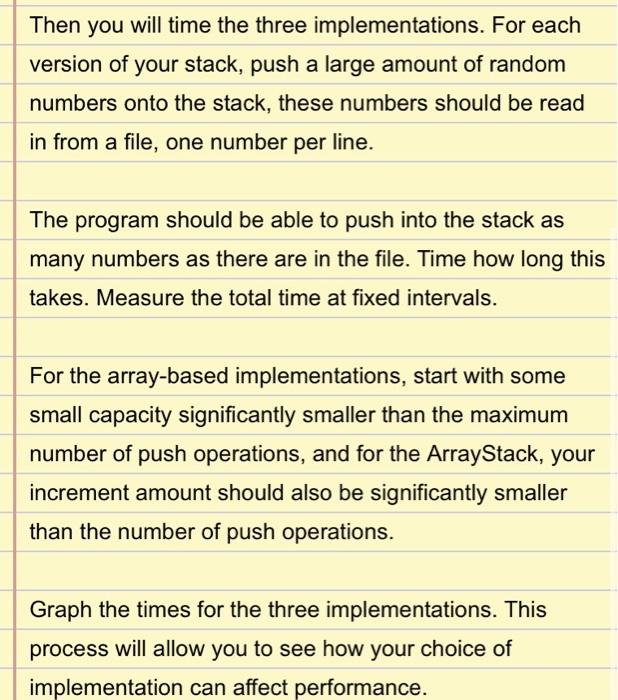NOT java or anything else please. Implement a stack whose size can