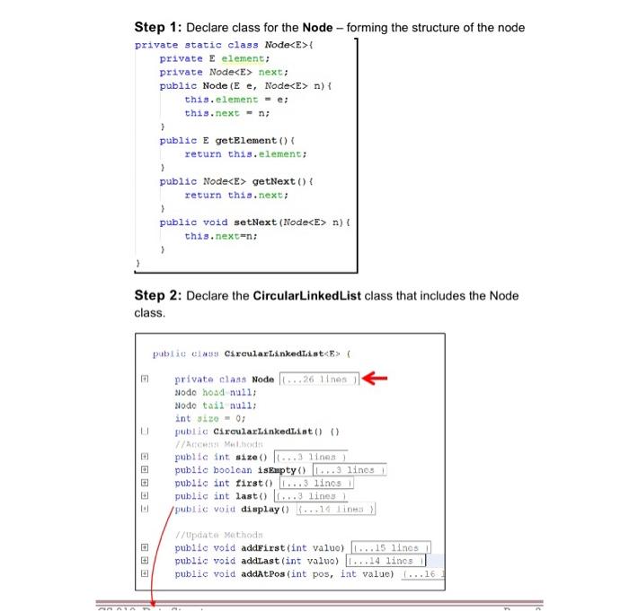 2-Deal with Circular Linked-List in case of: insertion, Deletion, searching. Tool(s)/Software Java