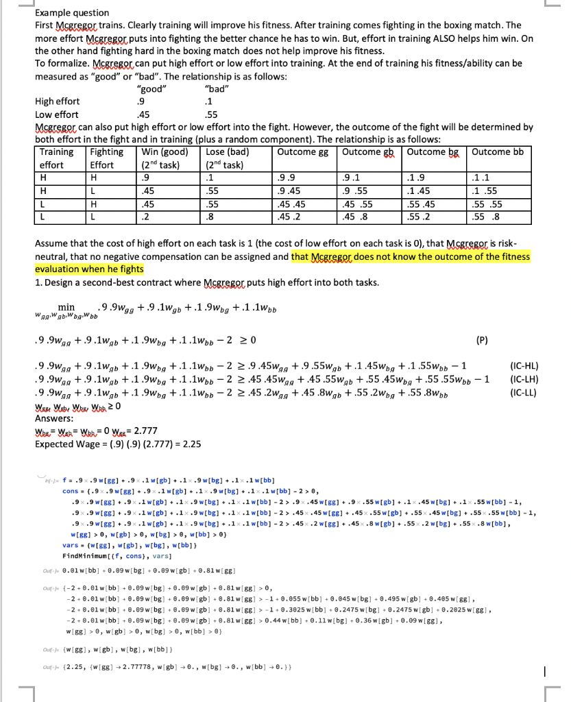 tasks. Each produces an outcome. The first task affects the first and