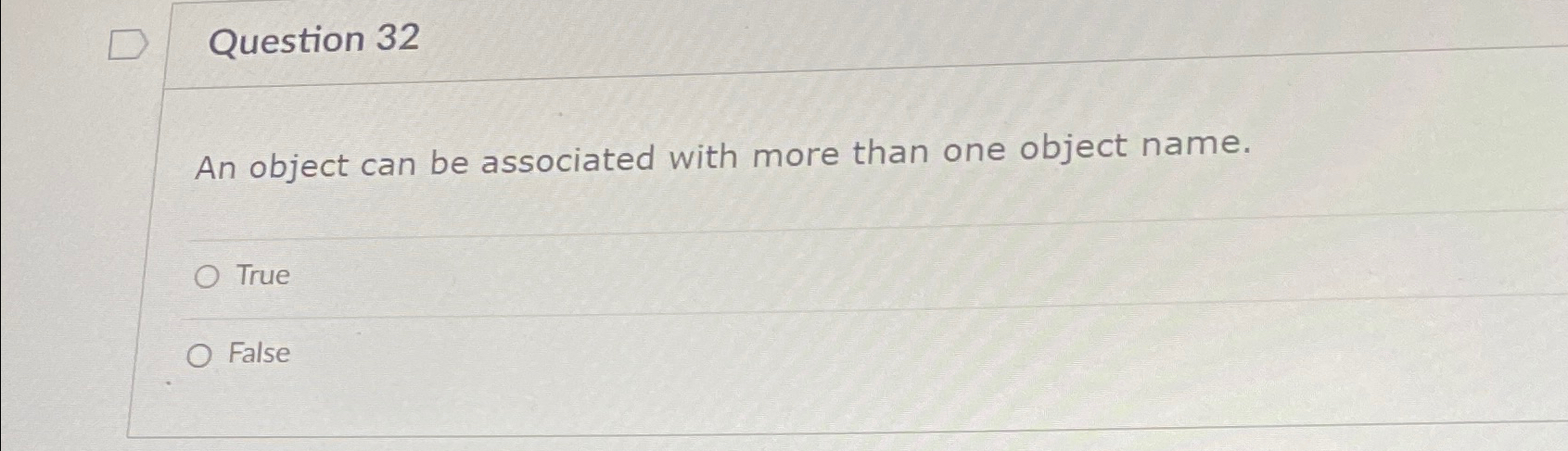  Question 32 An object can be associated with more than one
