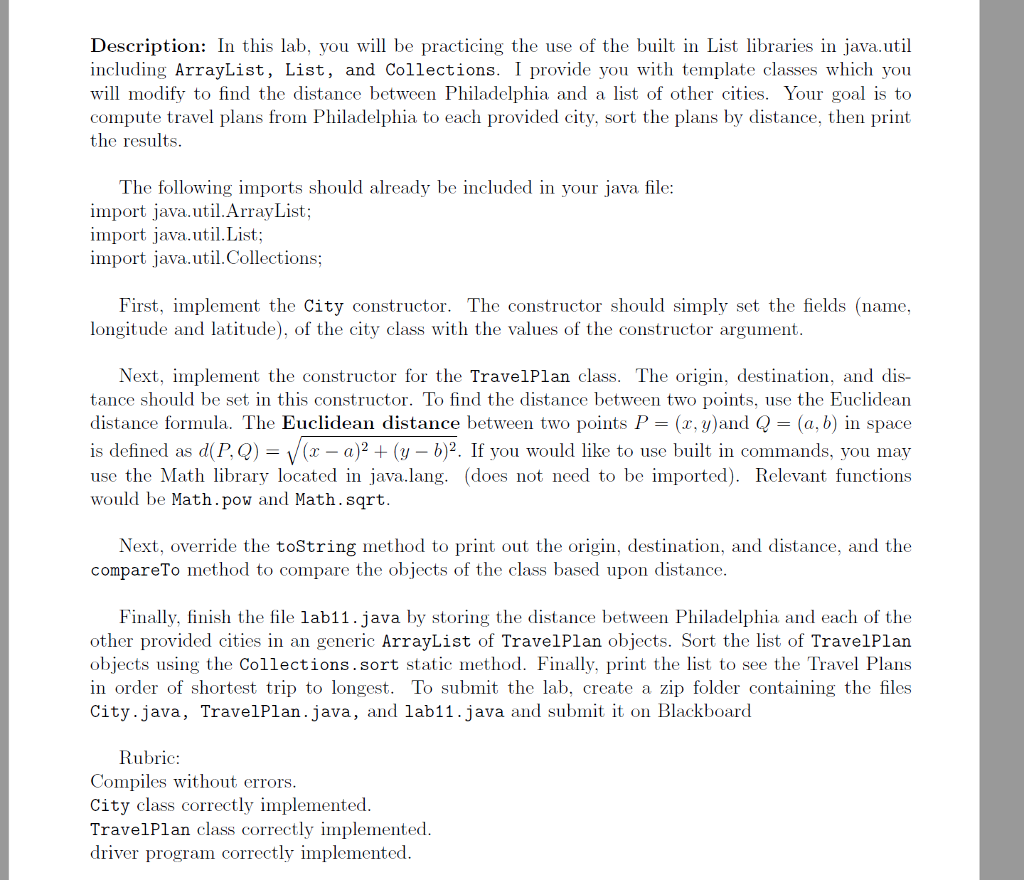 ListInterface Class import java.util.*; public interface ListInterface extends CollectionInterface, Iterable {