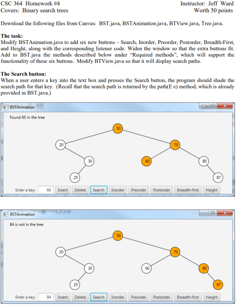  BST.Java public class BST> implements Tree { protected TreeNode root; protected