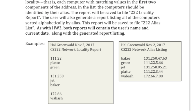 t with components for the four integers of an IPv4 address along
