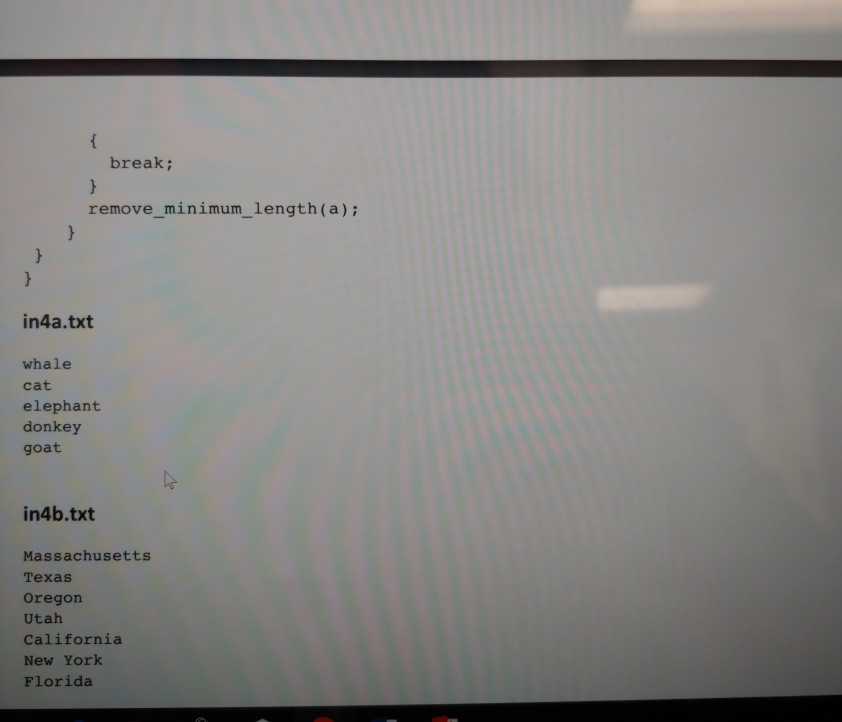 text file 3. Find the position of the shortest string in the
